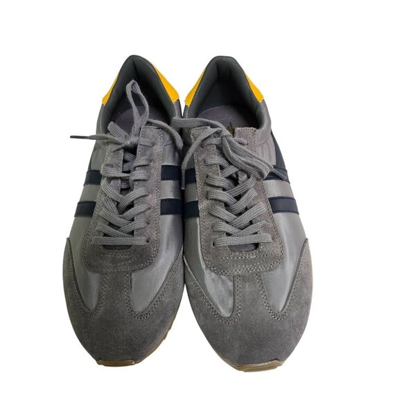 Gola Boston 78 Gray Navy Yellow Suede Leather Textile Sneakers Size 10 - Picture 4 of 9